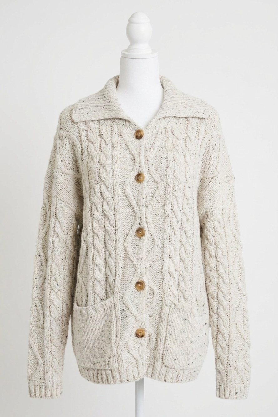 NEW LE LIS harbor oversized cardigan in heather grey